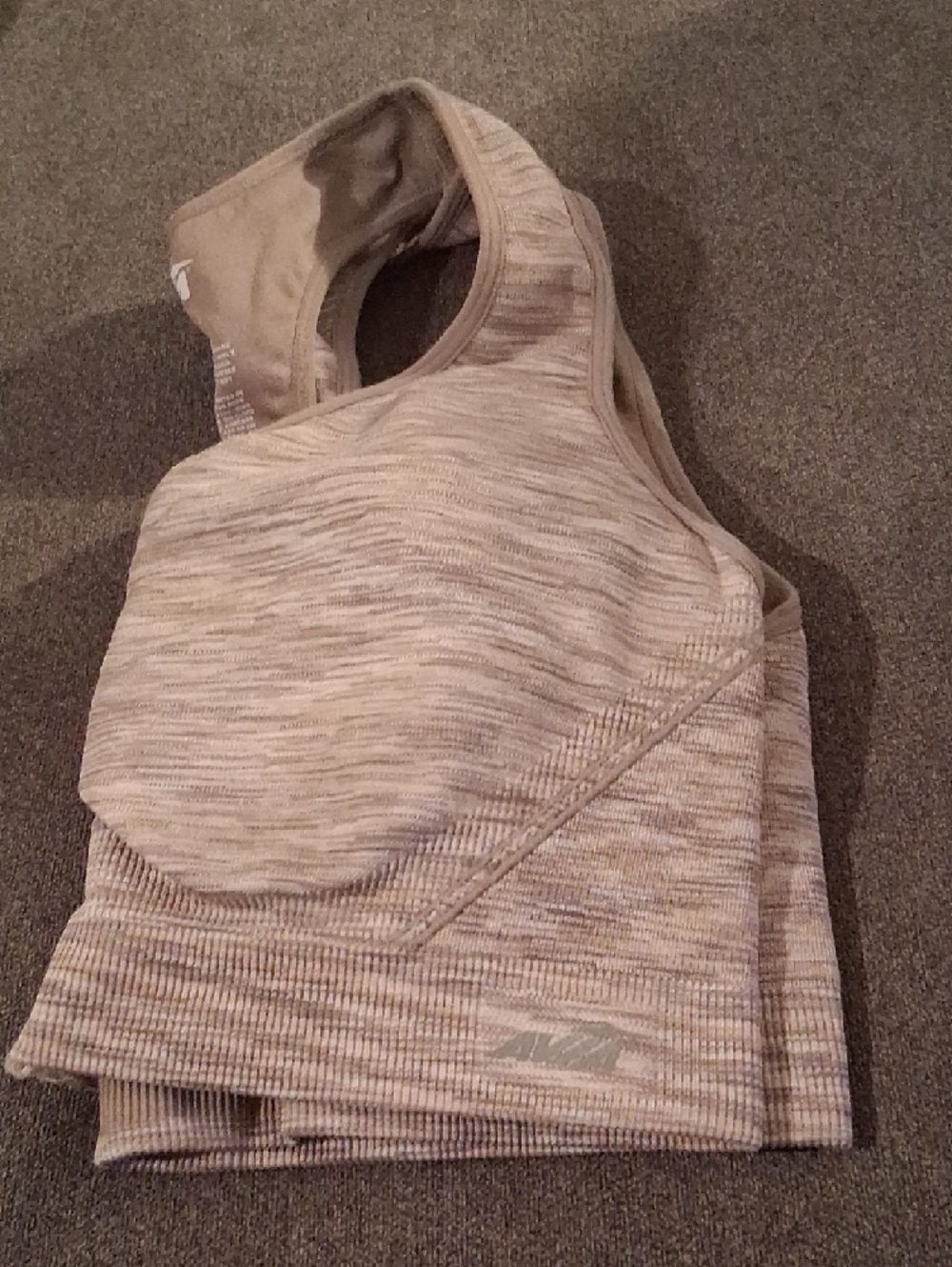 Avia Women's Assorted Sports Bra Lot - White Camo, Orange, Blue, Gray, Tan - Picture 5 of 8